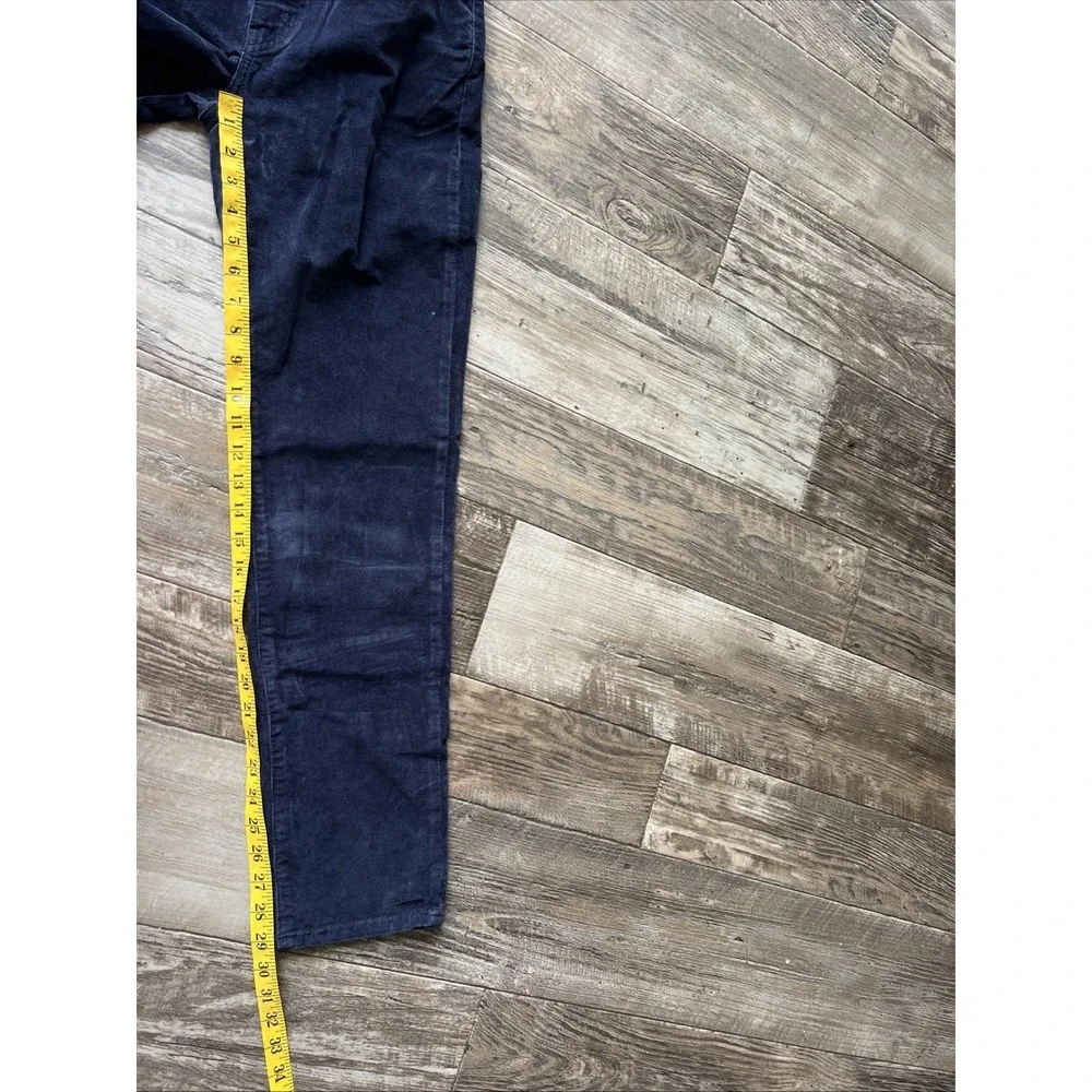 NEW Levi's Navy Straight Jeans Women Size 27x30 724 High Rise Corduroy‎ - Picture 6 of 10